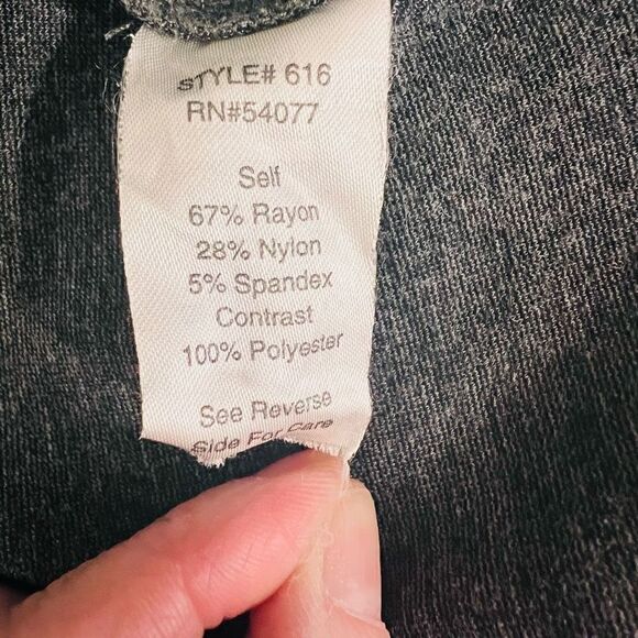 CAbi Women's Gray Notch Lapel Long Sleeves Single Breasted Blazer Size 12 - Picture 4 of 5